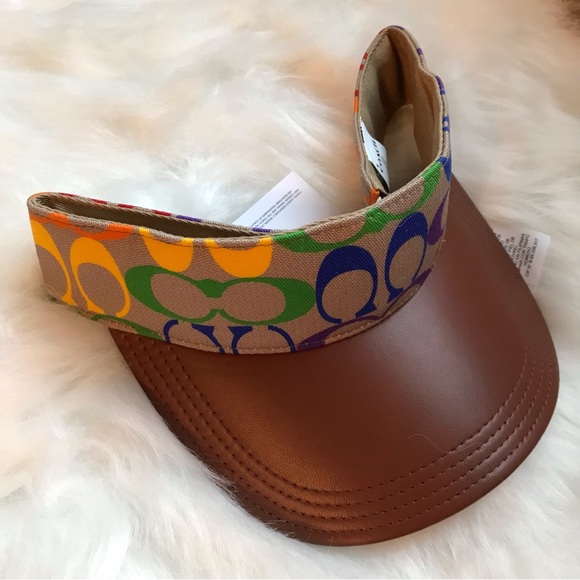 🌈 Coach Rainbow Signature Visor *Special Edition* - Picture 2 of 13